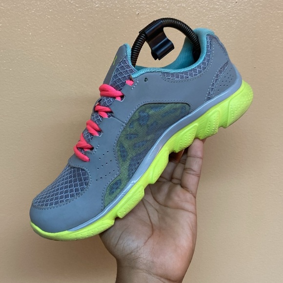 Under Armour Micro G Gray Pink Blue Green - Picture 9 of 16